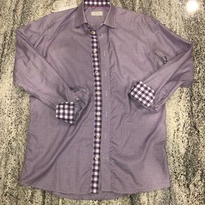 Purple Checkered Eton Shirt
